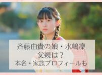 斉藤由貴の娘水嶋凛の父親は？