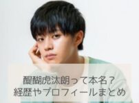 醍醐虎汰朗って本名？経歴やプロフィール