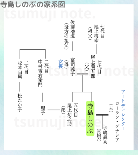 寺島しのぶの家系図