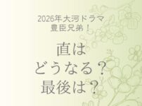 豊臣兄弟！直はどうなる？最後は？