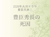 豊臣秀長の死因は？