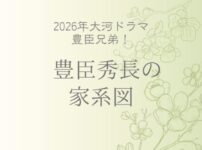 豊臣秀長の家系図は？子孫の現在は