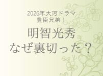 明智光秀はなぜ裏切った？