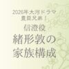 緒形敦の父と母は？祖父は大河主演の凄すぎる家族構成｜豊臣兄弟！信澄役
